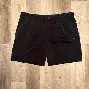 Reebok Golf Black Performance Shorts Size 54 Stretch Flat Front Casual